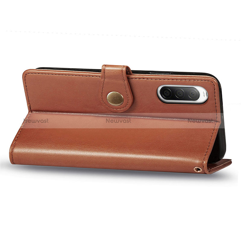 Leather Case Stands Flip Cover Holder S05D for Sony Xperia 10 II