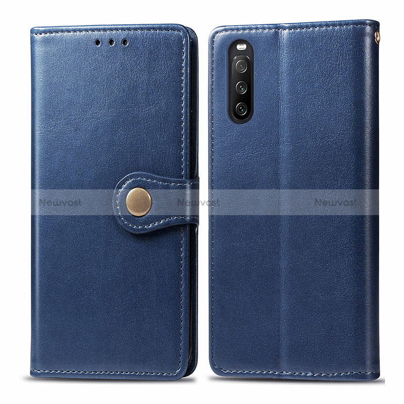 Leather Case Stands Flip Cover Holder S05D for Sony Xperia 10 III Lite