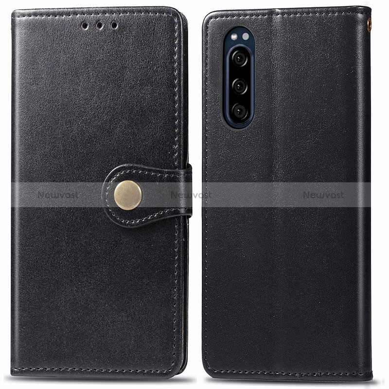 Leather Case Stands Flip Cover Holder S05D for Sony Xperia 5