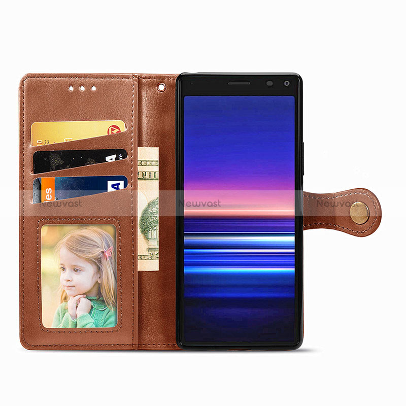 Leather Case Stands Flip Cover Holder S05D for Sony Xperia 8