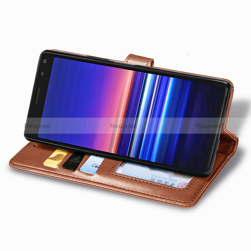 Leather Case Stands Flip Cover Holder S05D for Sony Xperia 8