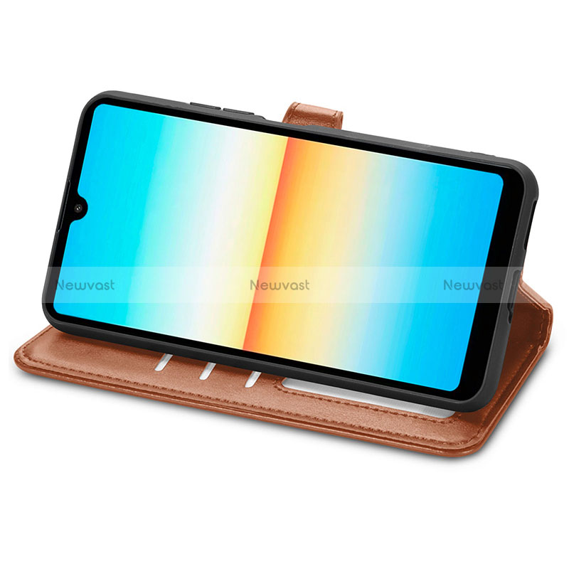 Leather Case Stands Flip Cover Holder S05D for Sony Xperia Ace III