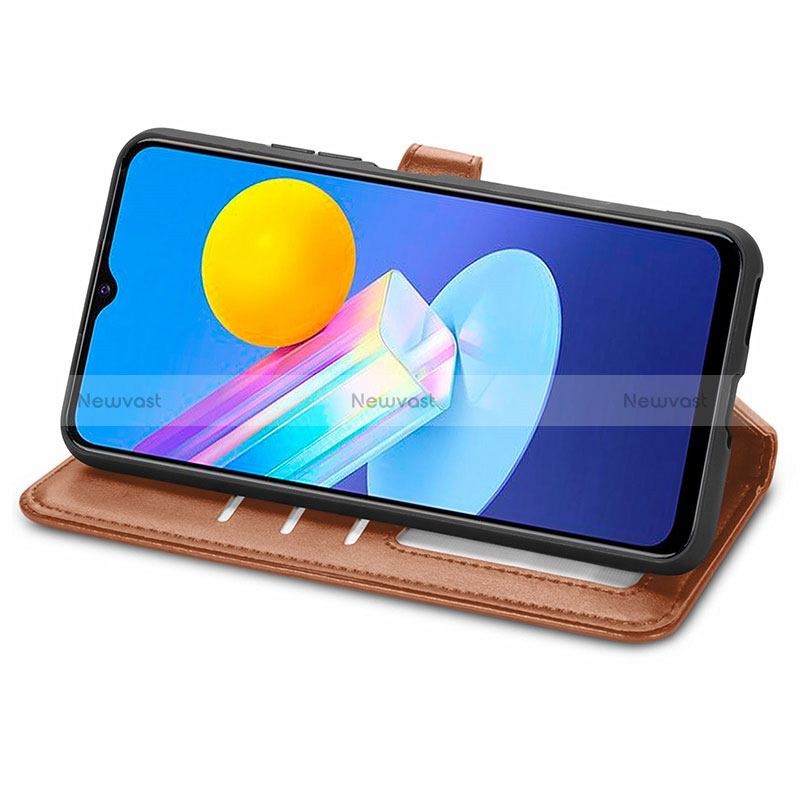 Leather Case Stands Flip Cover Holder S05D for Vivo iQOO Z3 5G