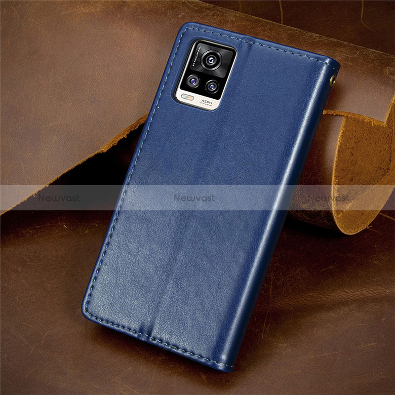 Leather Case Stands Flip Cover Holder S05D for Vivo V20 (2021)