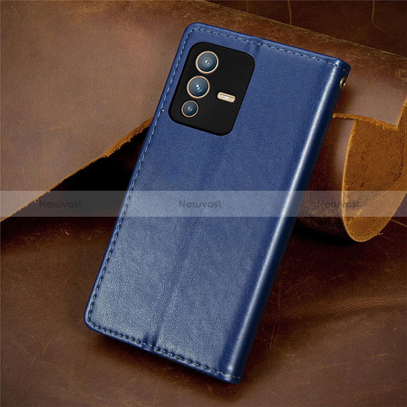 Leather Case Stands Flip Cover Holder S05D for Vivo V23 Pro 5G