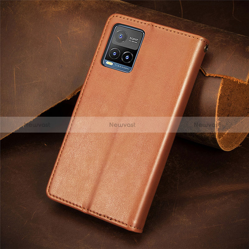 Leather Case Stands Flip Cover Holder S05D for Vivo Y21