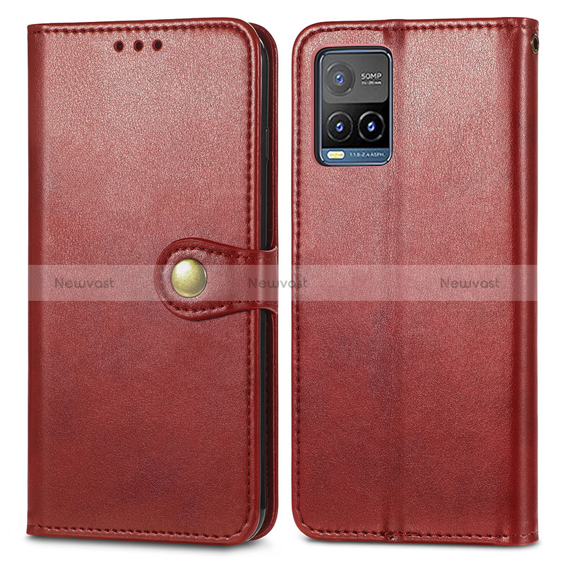 Leather Case Stands Flip Cover Holder S05D for Vivo Y21a