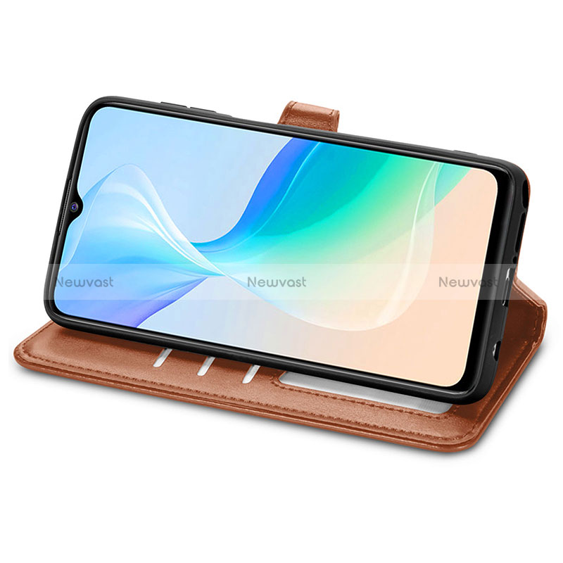 Leather Case Stands Flip Cover Holder S05D for Vivo Y76 5G