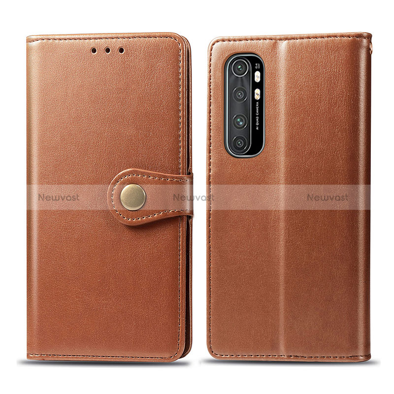 Leather Case Stands Flip Cover Holder S05D for Xiaomi Mi Note 10 Lite