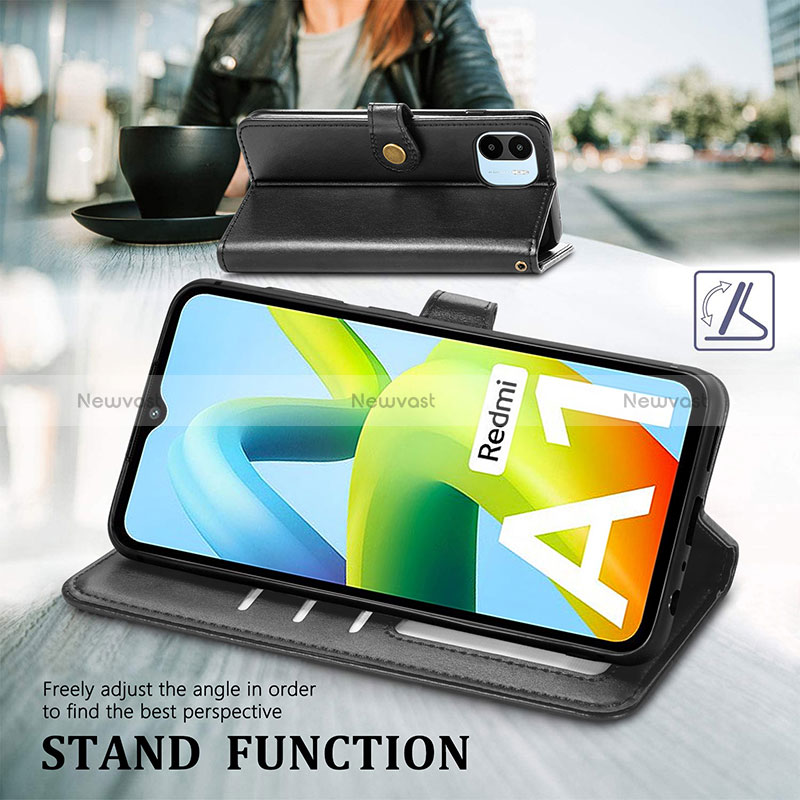 Leather Case Stands Flip Cover Holder S05D for Xiaomi Poco C50