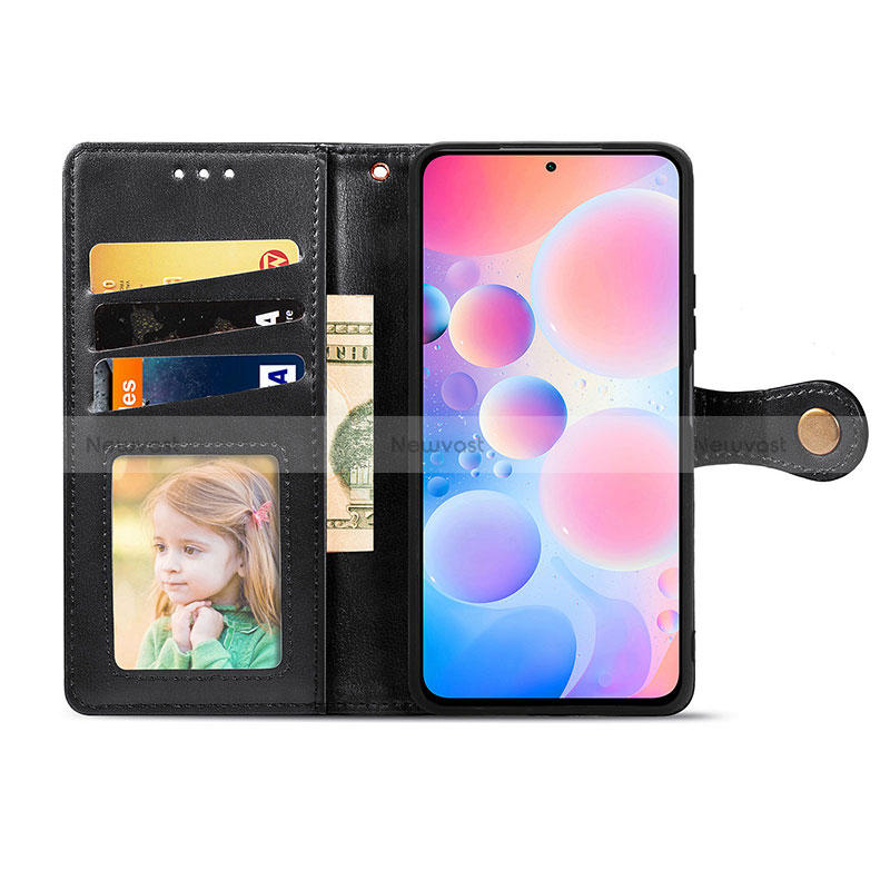 Leather Case Stands Flip Cover Holder S05D for Xiaomi Poco F3 5G