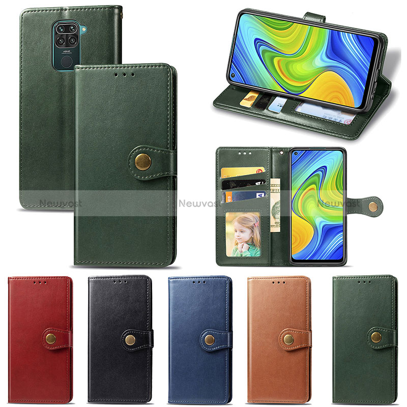 Leather Case Stands Flip Cover Holder S05D for Xiaomi Redmi 10X 4G