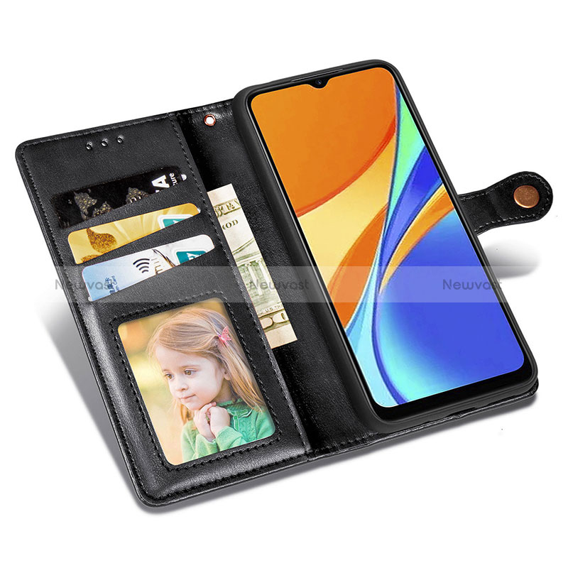 Leather Case Stands Flip Cover Holder S05D for Xiaomi Redmi 9 Activ