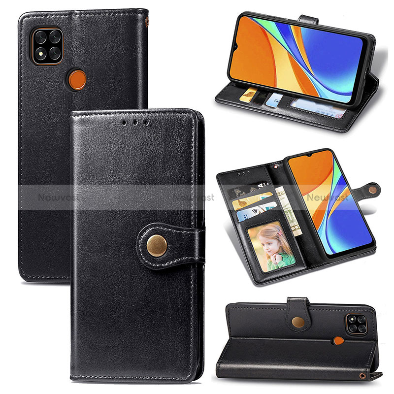 Leather Case Stands Flip Cover Holder S05D for Xiaomi Redmi 9 Activ