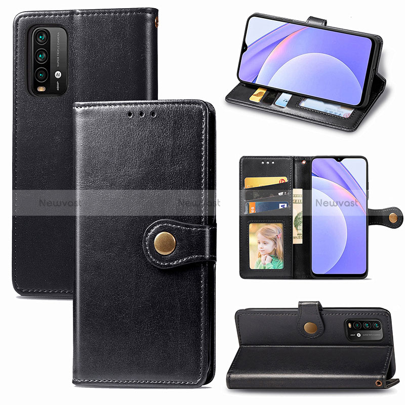 Leather Case Stands Flip Cover Holder S05D for Xiaomi Redmi 9 Power