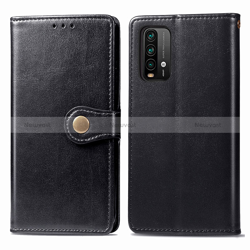 Leather Case Stands Flip Cover Holder S05D for Xiaomi Redmi 9T 4G