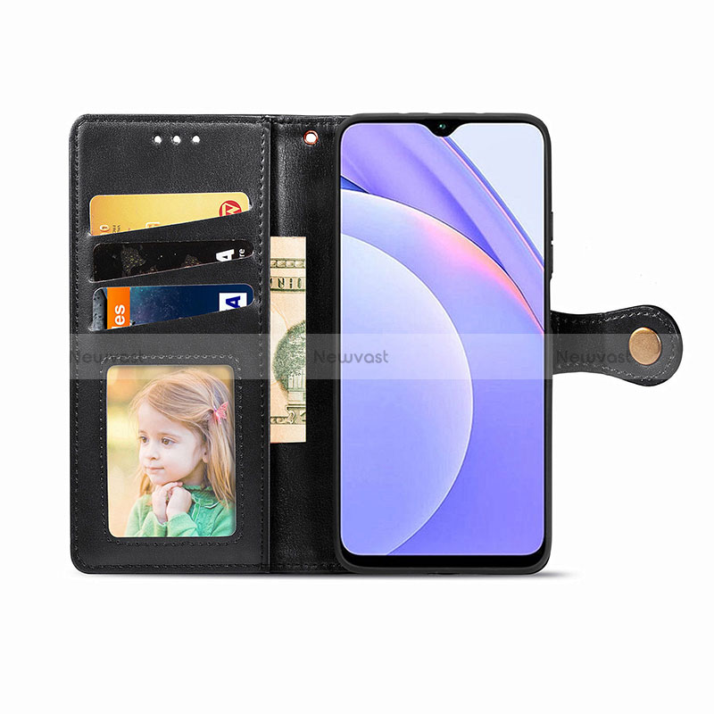 Leather Case Stands Flip Cover Holder S05D for Xiaomi Redmi 9T 4G