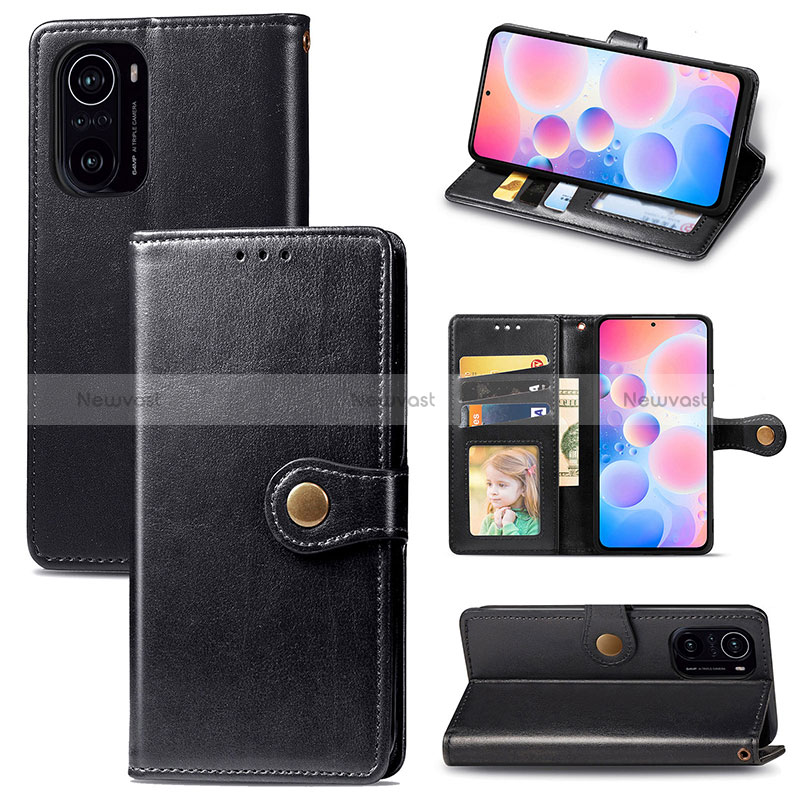 Leather Case Stands Flip Cover Holder S05D for Xiaomi Redmi K40 5G