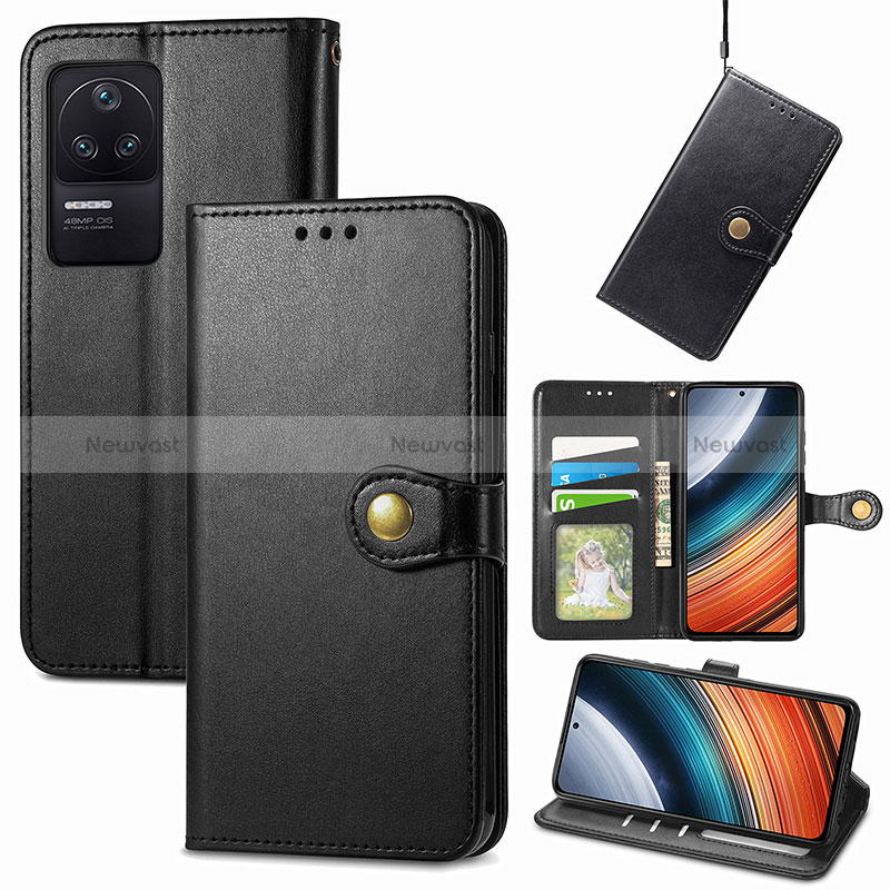 Leather Case Stands Flip Cover Holder S05D for Xiaomi Redmi K40S 5G