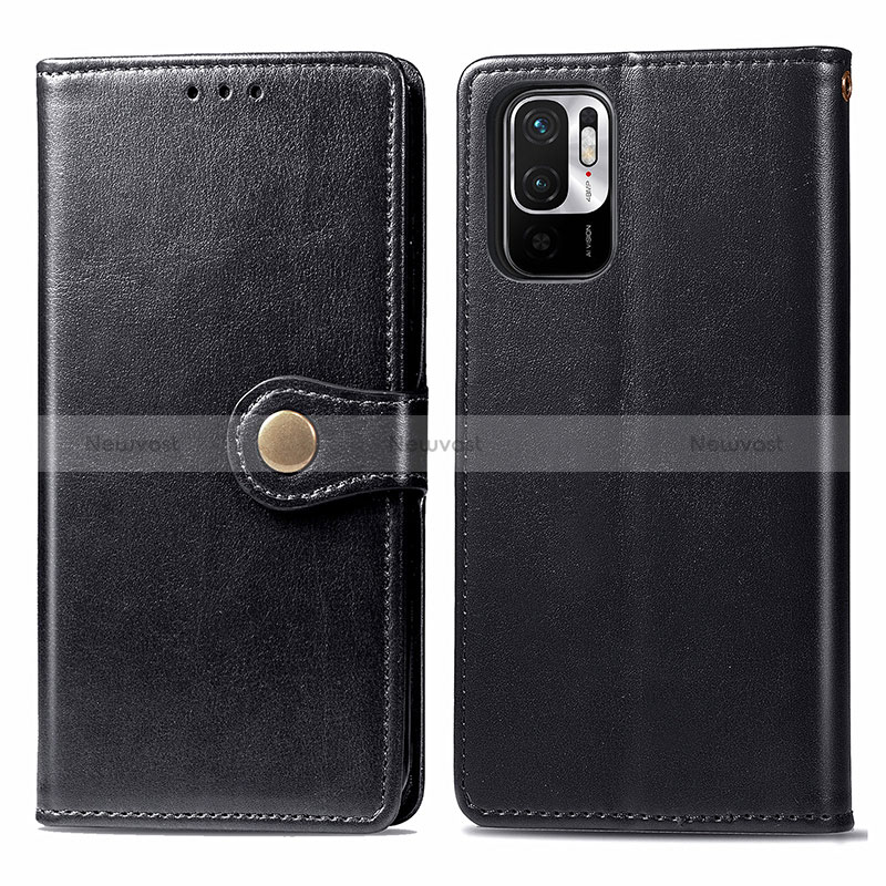 Leather Case Stands Flip Cover Holder S05D for Xiaomi Redmi Note 10 JE 5G