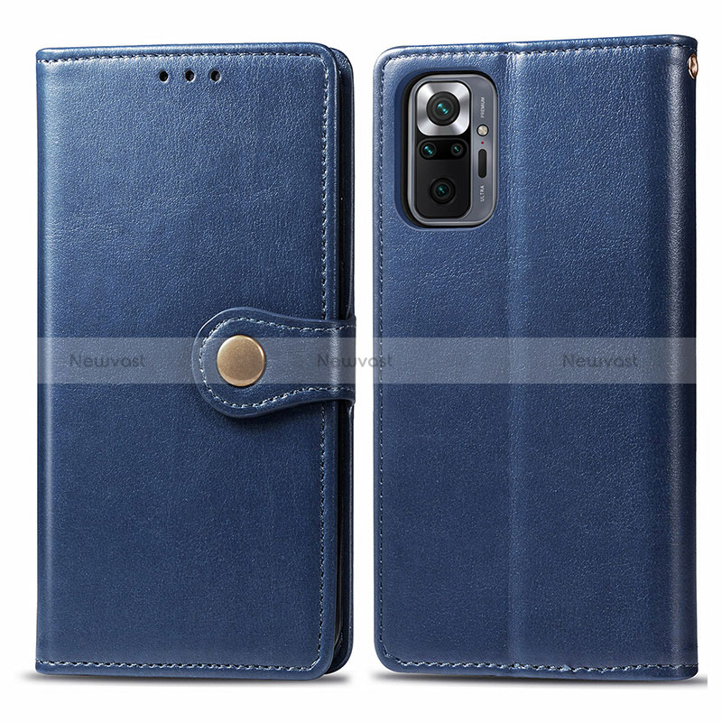 Leather Case Stands Flip Cover Holder S05D for Xiaomi Redmi Note 10 Pro 4G