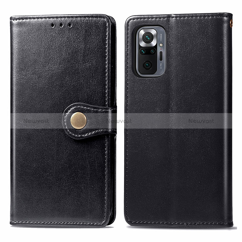 Leather Case Stands Flip Cover Holder S05D for Xiaomi Redmi Note 10 Pro 4G