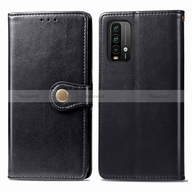 Leather Case Stands Flip Cover Holder S05D for Xiaomi Redmi Note 9 4G