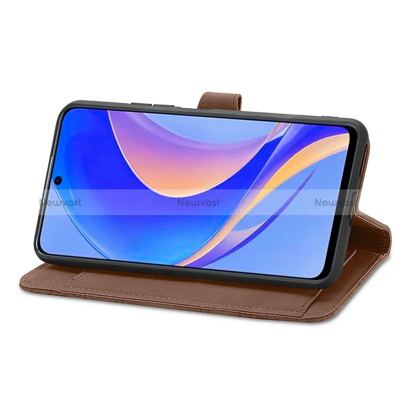 Leather Case Stands Flip Cover Holder S06D for Huawei Enjoy 50 Pro