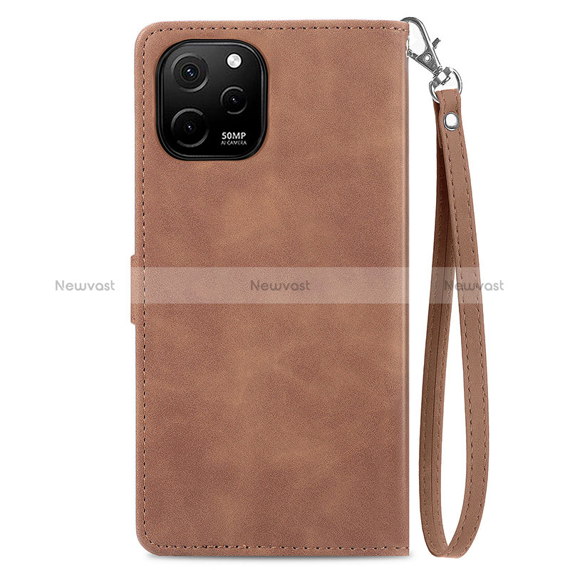 Leather Case Stands Flip Cover Holder S06D for Huawei Enjoy 50z