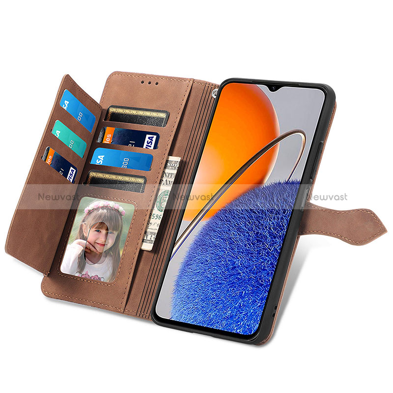 Leather Case Stands Flip Cover Holder S06D for Huawei Enjoy 50z