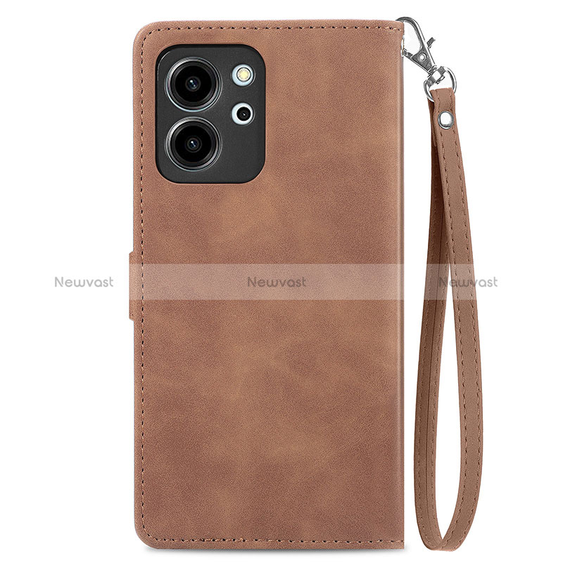 Leather Case Stands Flip Cover Holder S06D for Huawei Honor 80 SE 5G