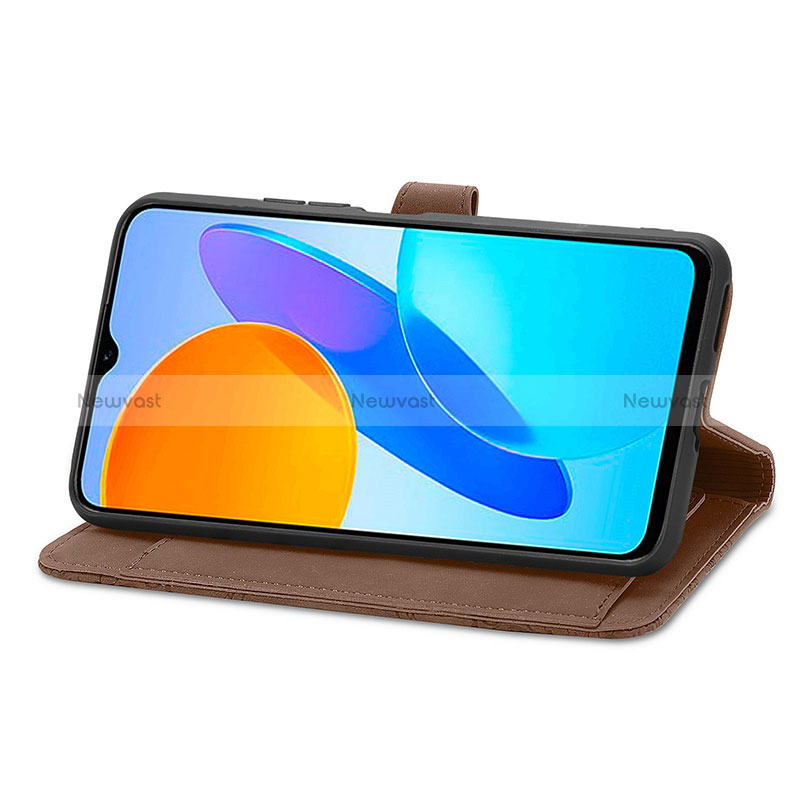 Leather Case Stands Flip Cover Holder S06D for Huawei Honor X6 5G