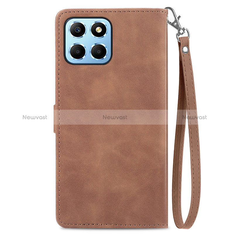 Leather Case Stands Flip Cover Holder S06D for Huawei Honor X6 5G