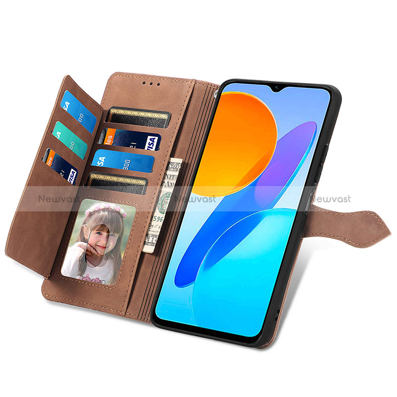 Leather Case Stands Flip Cover Holder S06D for Huawei Honor X6 5G