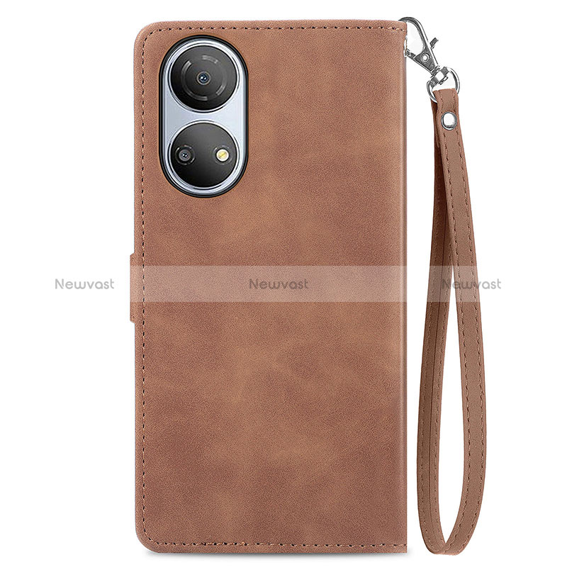 Leather Case Stands Flip Cover Holder S06D for Huawei Honor X7