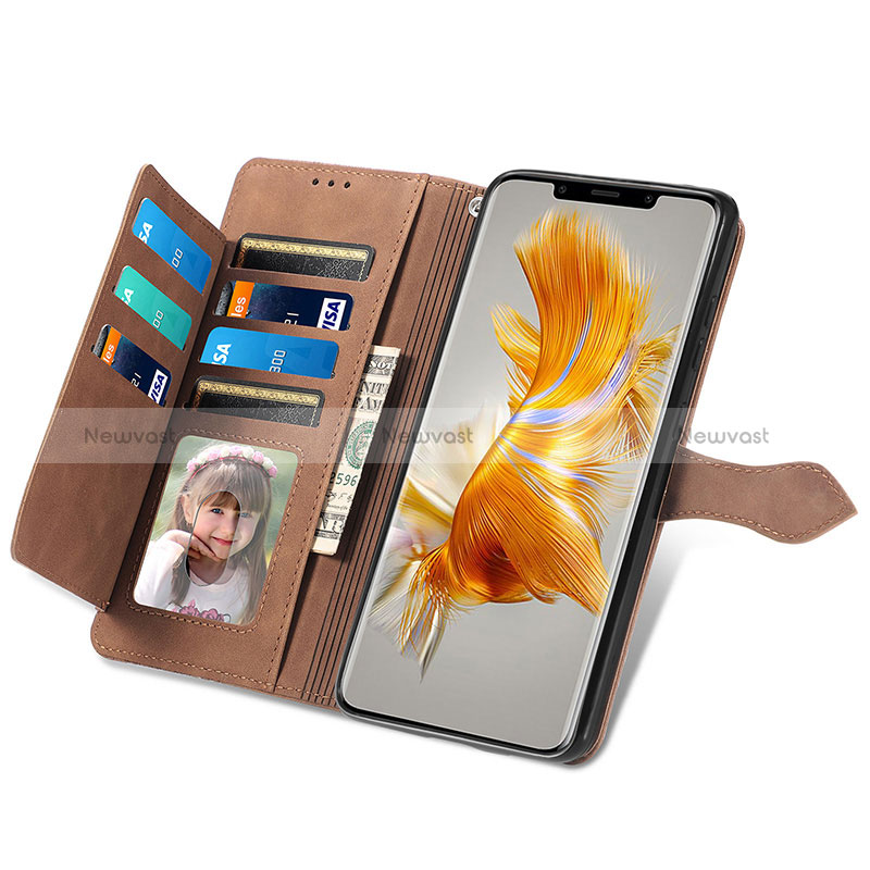 Leather Case Stands Flip Cover Holder S06D for Huawei Mate 50 Pro