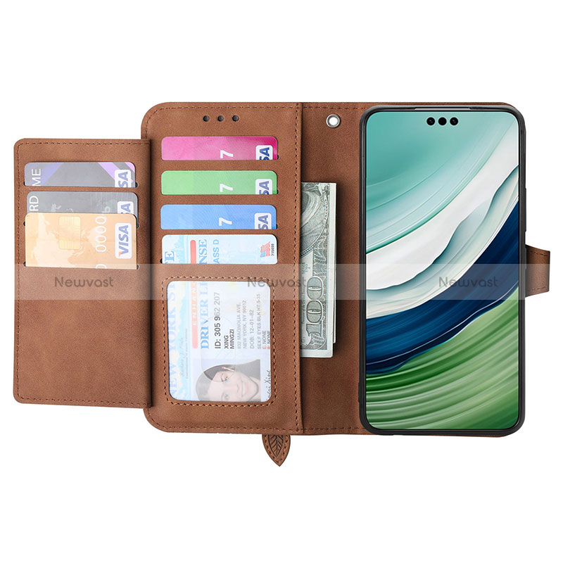 Leather Case Stands Flip Cover Holder S06D for Huawei Mate 60 Pro