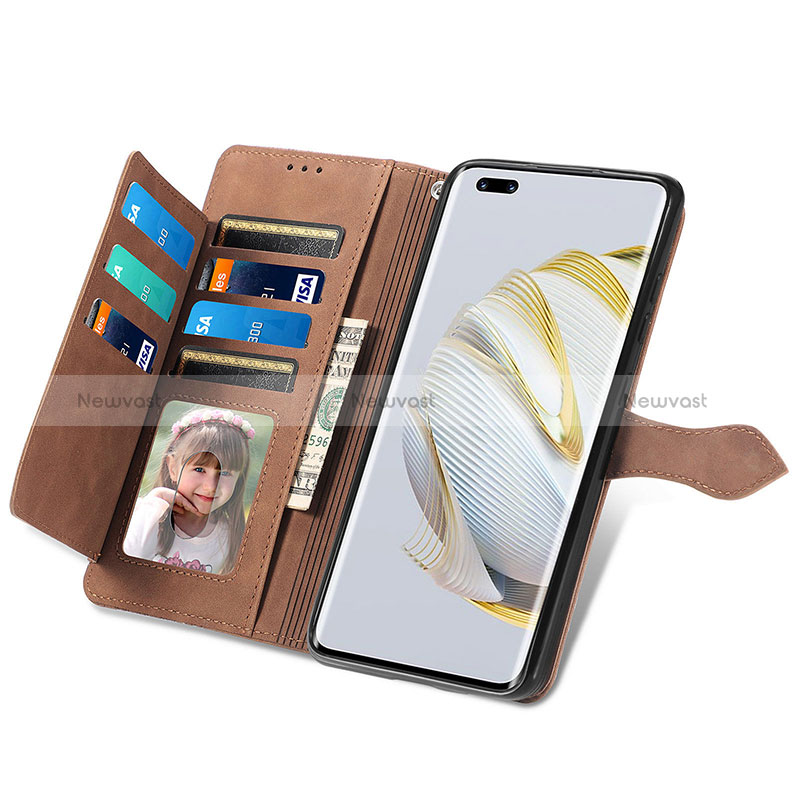 Leather Case Stands Flip Cover Holder S06D for Huawei Nova 10 Pro