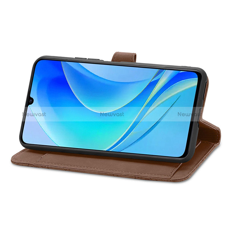 Leather Case Stands Flip Cover Holder S06D for Huawei Nova Y70