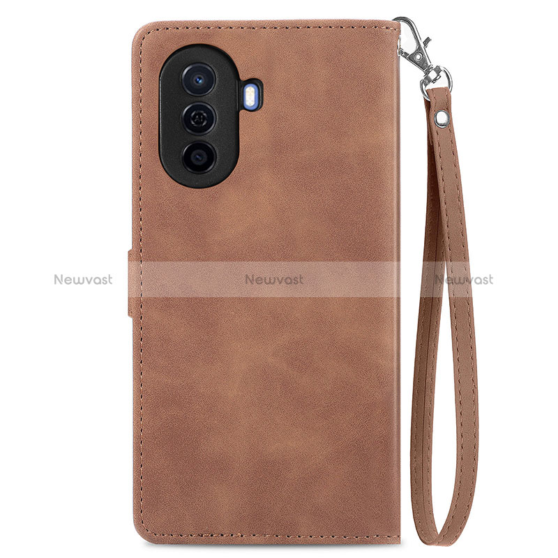 Leather Case Stands Flip Cover Holder S06D for Huawei Nova Y70