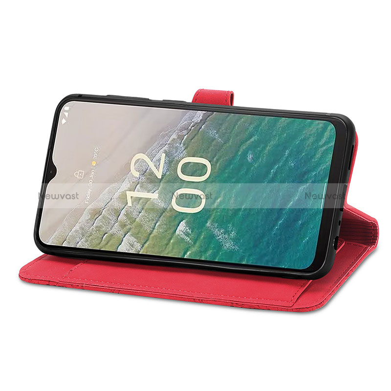 Leather Case Stands Flip Cover Holder S06D for Nokia C210