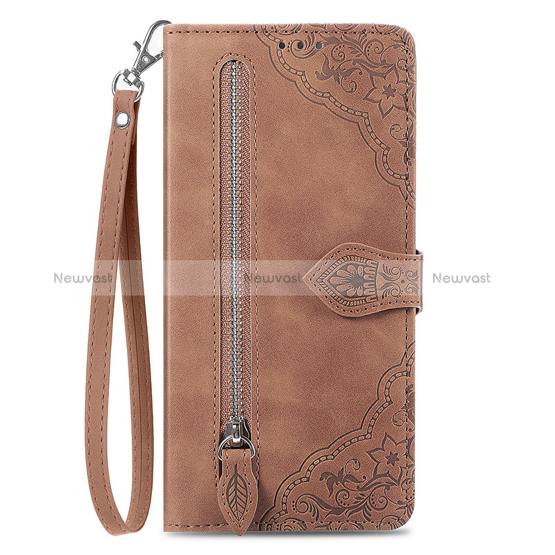 Leather Case Stands Flip Cover Holder S06D for Nokia C3