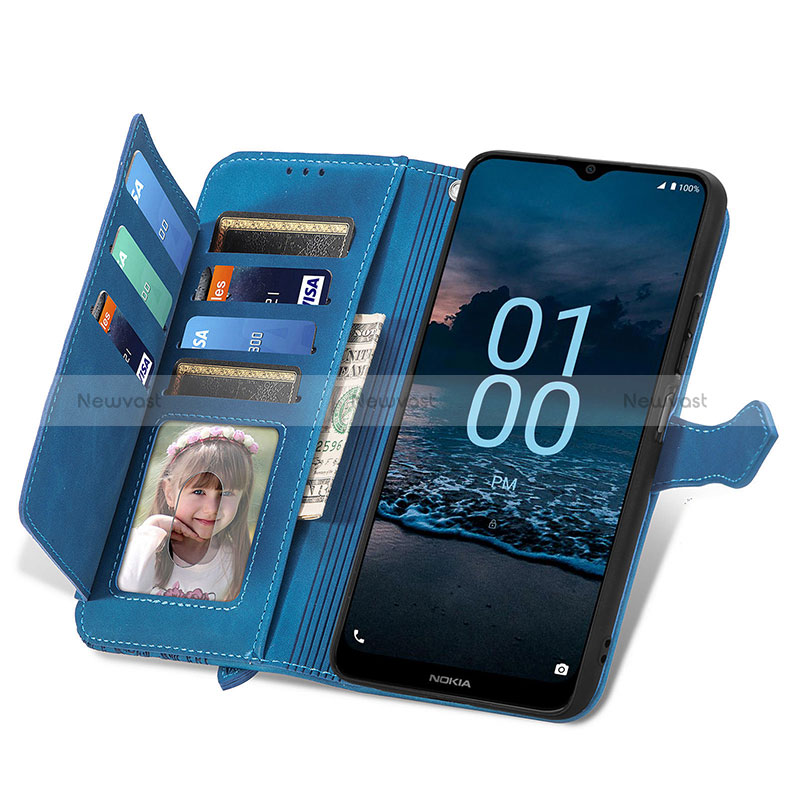 Leather Case Stands Flip Cover Holder S06D for Nokia G100