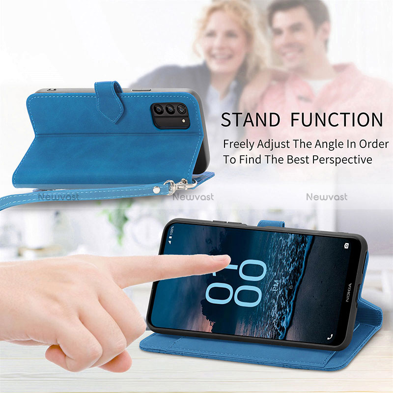 Leather Case Stands Flip Cover Holder S06D for Nokia G100