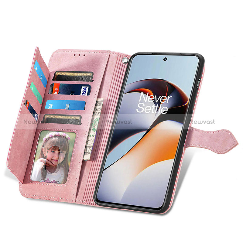 Leather Case Stands Flip Cover Holder S06D for OnePlus Ace 2 5G