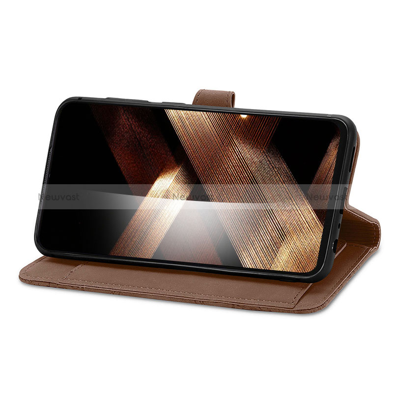 Leather Case Stands Flip Cover Holder S06D for Oppo A18