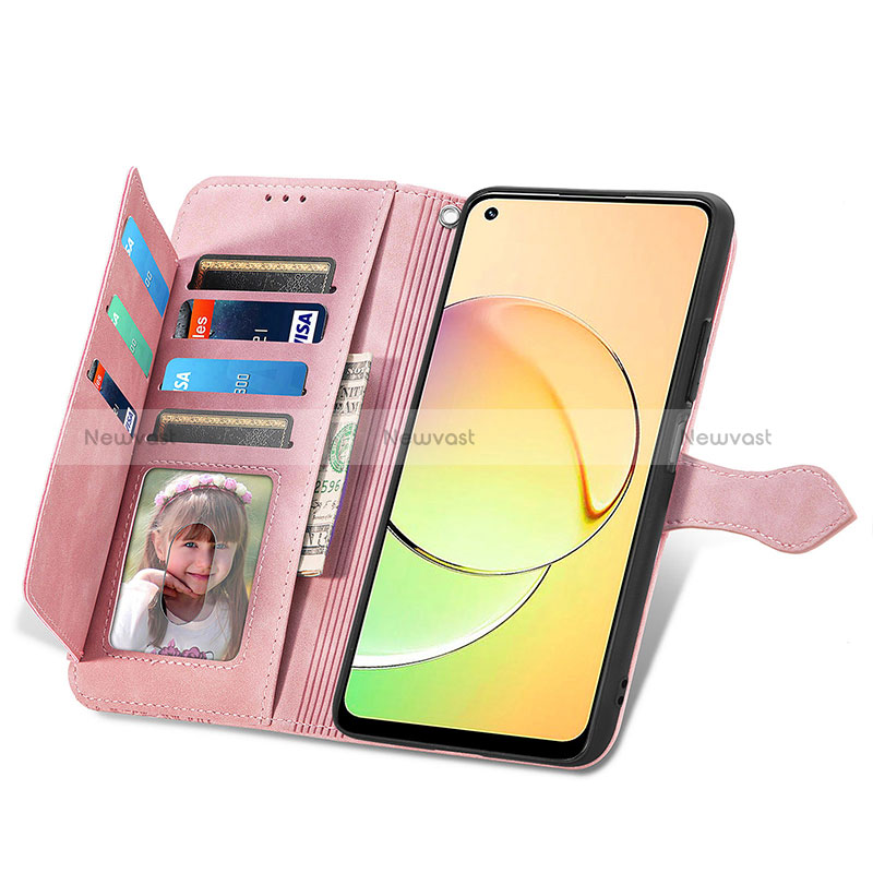 Leather Case Stands Flip Cover Holder S06D for Realme 10 Pro 5G