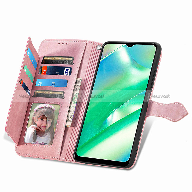 Leather Case Stands Flip Cover Holder S06D for Realme C33 (2023)