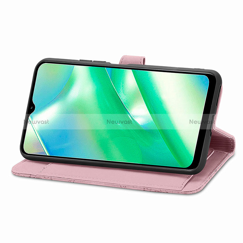 Leather Case Stands Flip Cover Holder S06D for Realme C33 (2023)