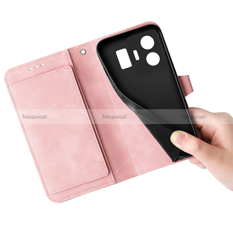 Leather Case Stands Flip Cover Holder S06D for Realme GT3 5G